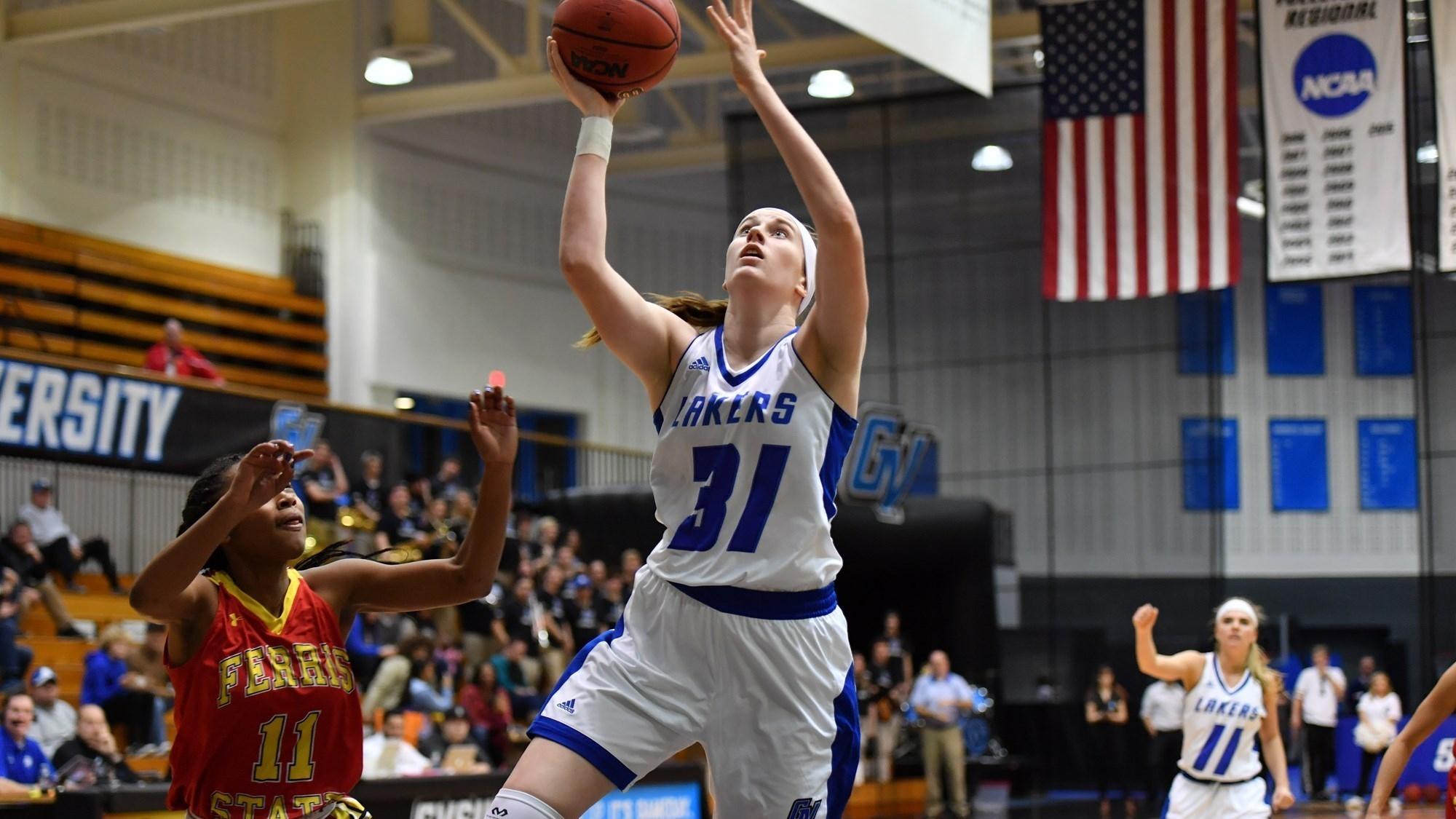 Cassidy Boensch of Grand Valley State women's basketball had a big January for the Lakers. 