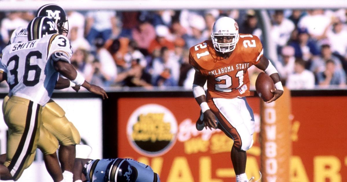 Barry Sanders rushed for 2,628 yards in 11 games in 1988.