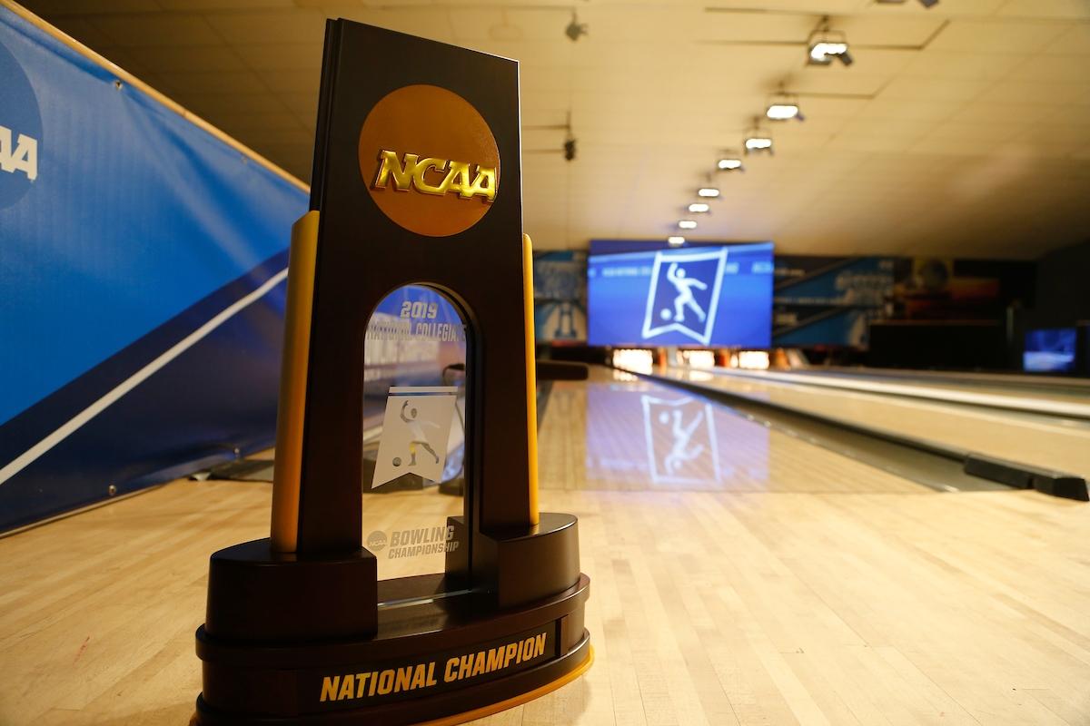 The NC bowling championship trophy