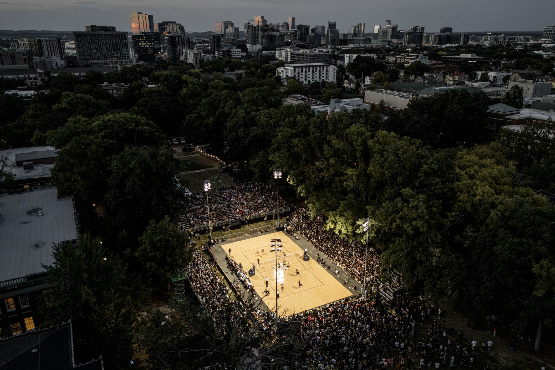 Vandy Volleyball on Wyatt Lawn