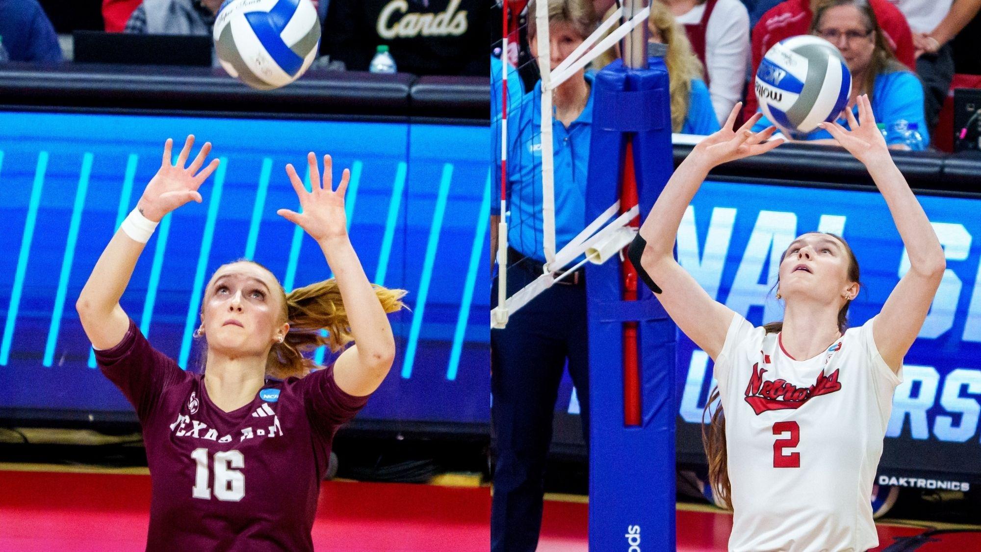 Texas A&M vs. Nebraska volleyball in the 2025 regional final
